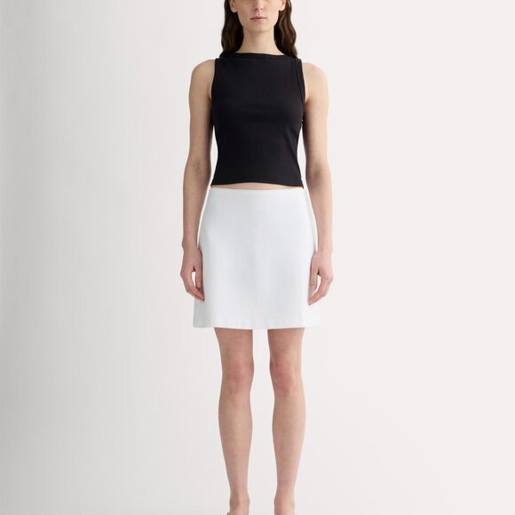 Everlane Women's Dream Mini Skirt in White, Size Small (NWT) - Picture 1 of 2
